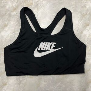 Nike Black Performance Sports Bra with Iconic Logo